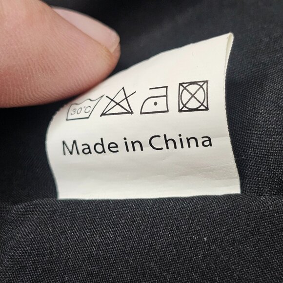 Women Plaid Mini Skirt Brown Black Wool Blend Autumn Size L Side Zip - Picture 9 of 11